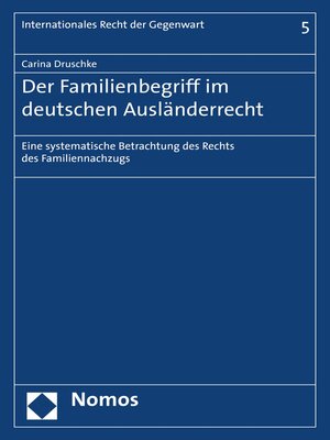 cover image of Der Familienbegriff im deutschen Ausländerrecht